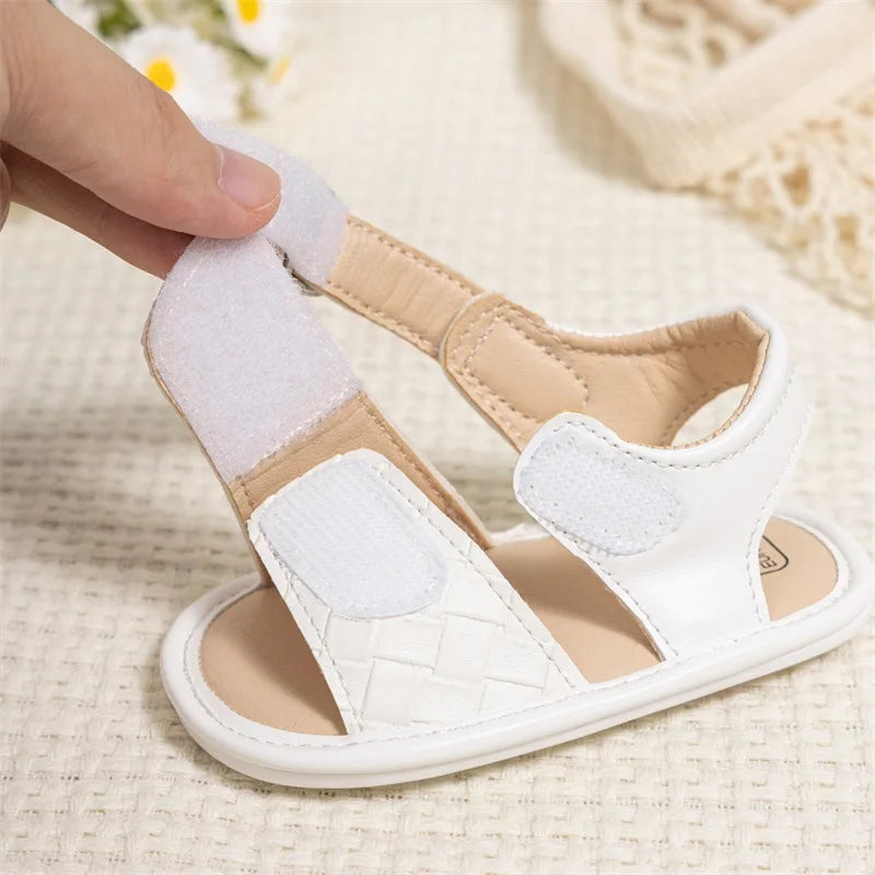 Cute Baby Girl Sandals Stylish and Comfortable PU Leather Non-slip Toddler Shoes