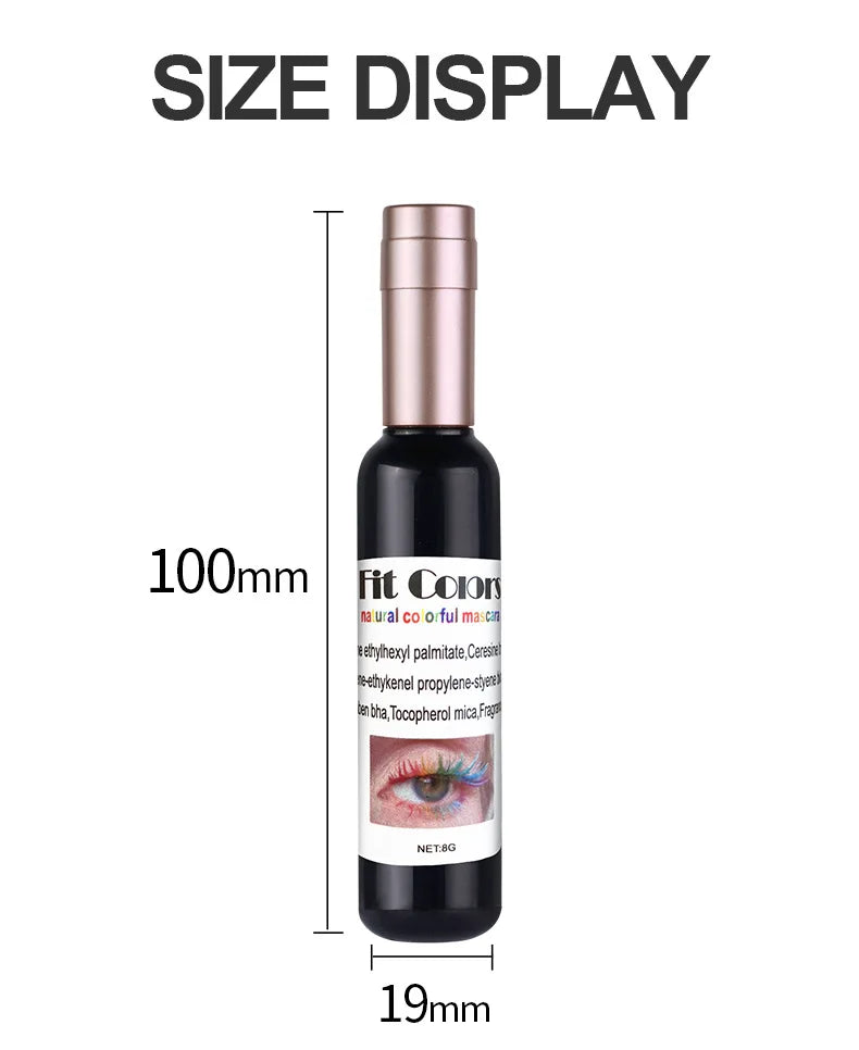 1PC Colorful Eyelash Mascara EyeLashes Extension Curling Lengthen White Purple