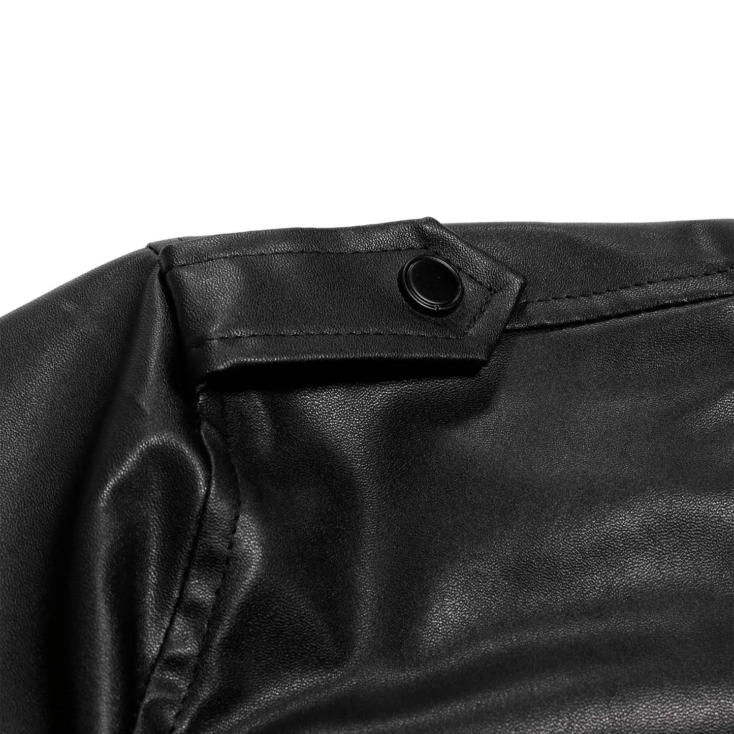 Jackets For Teens Coat Pocket Stand Faux Leather Men's Fashion