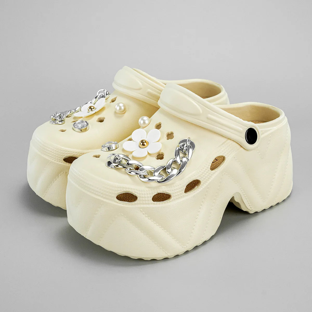 High Platform Fashion Clogs Shoes Women's Thick Bottom EVA Sandals