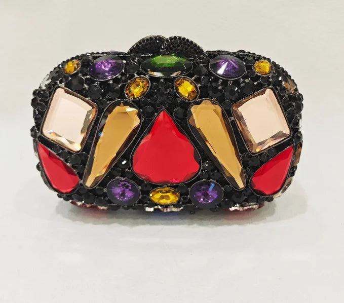 XIYUAN Big Stones Evening Purse Bags Rhinestone Wedding Gems Clutch Bag Bridal Clutches Women Diamonds