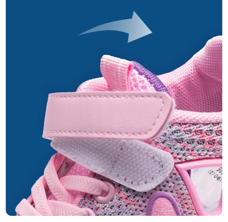 Girls Casual Light Mesh Sneakers Kids Summer Cute Sport Cartoon Female Footwear