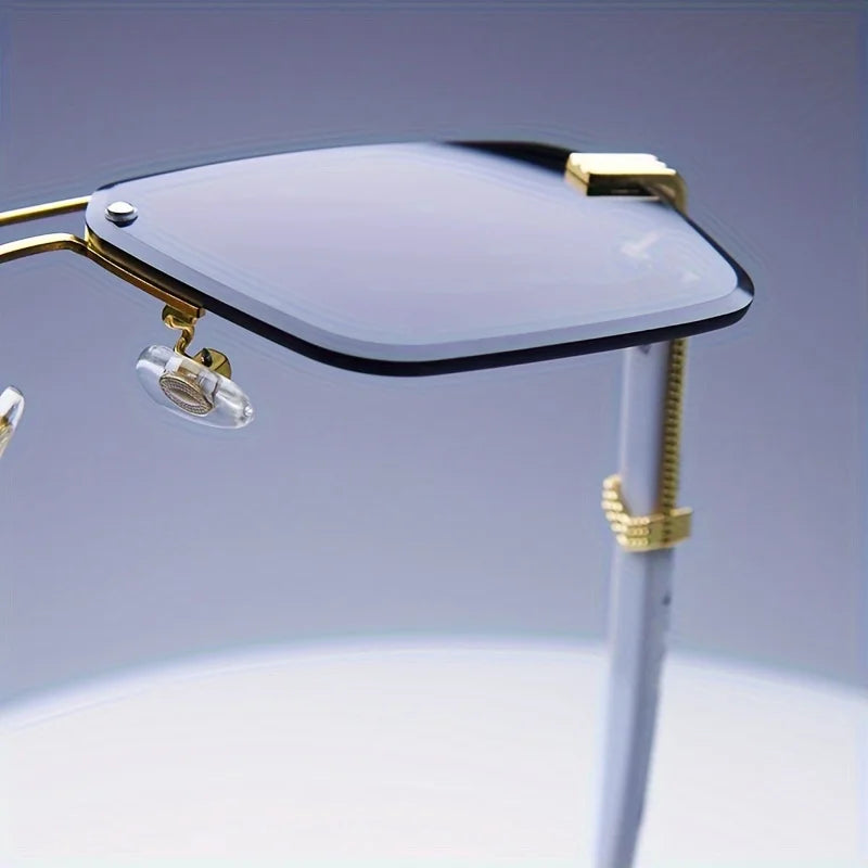 Populare Frameless Sun Glasses Male Female Classic Small Square Summer Traveling Shades
