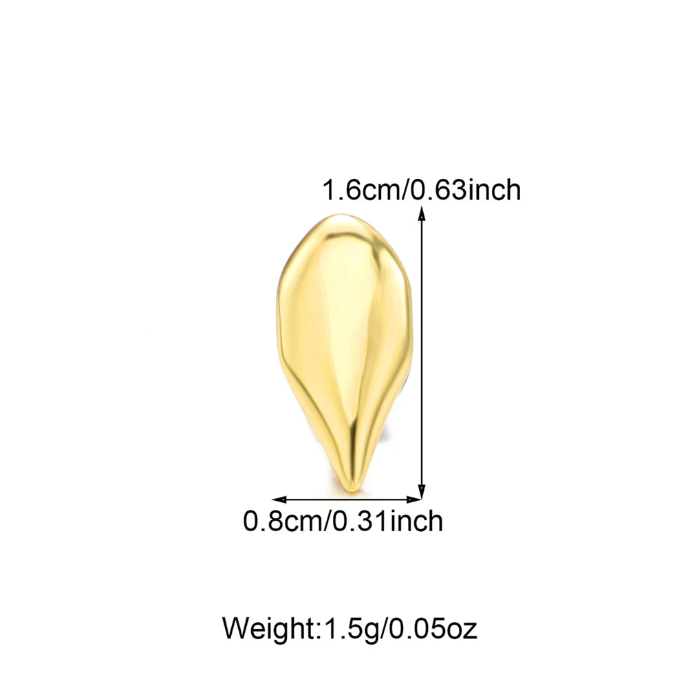 1PCS Hip Hop Single Teeth Grillz For Men Women Gold Silver Color Copper Grillz