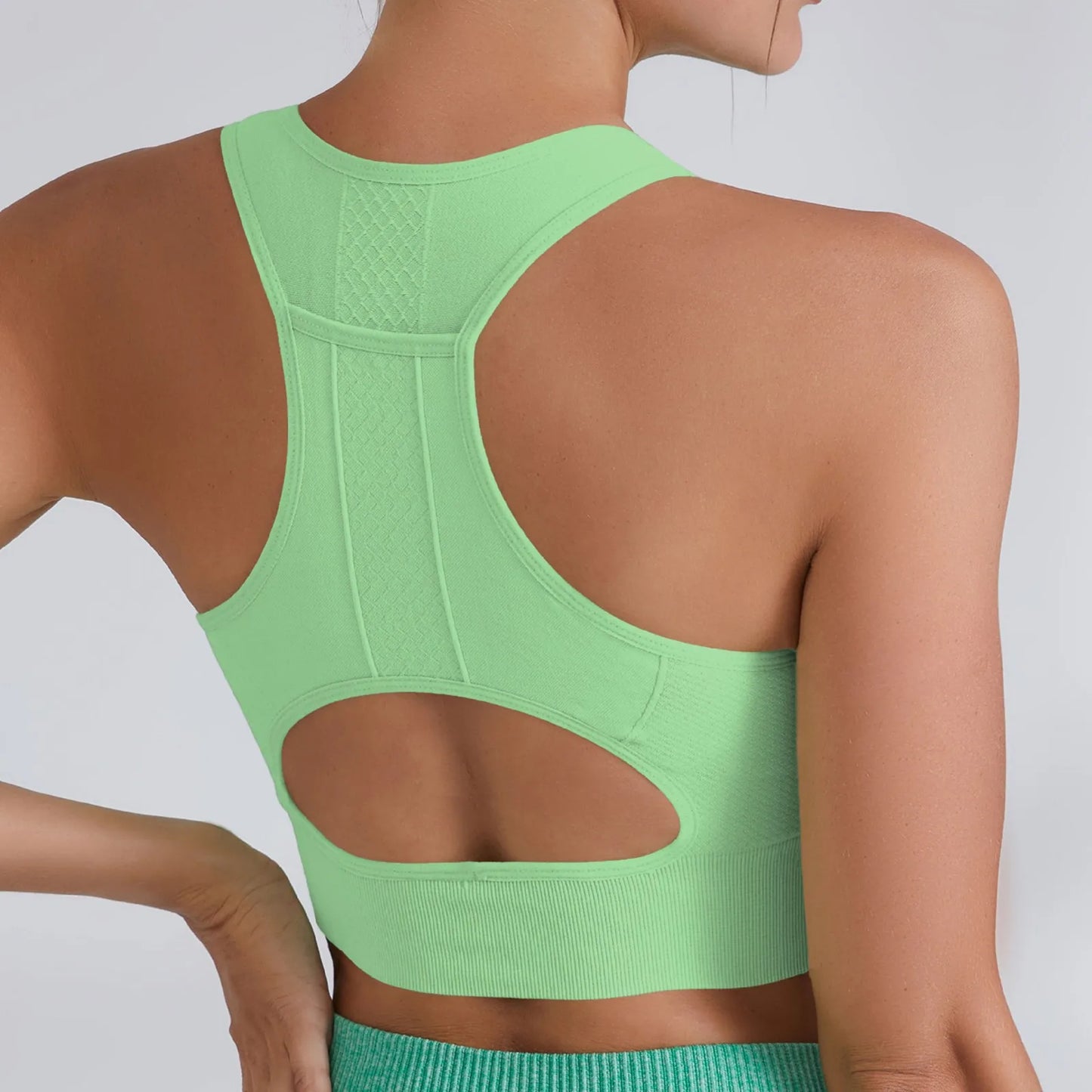 Women Sports Underwear Tight Gym Workout Crop Top Yoga Vest ShockproofSports Bra