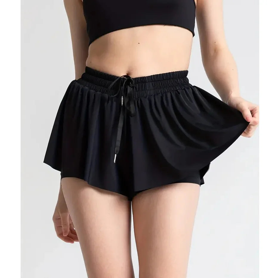 Flowy Athletic Shorts for Women Gym Yoga Workout Running Tennis Skirt Comfy Skort