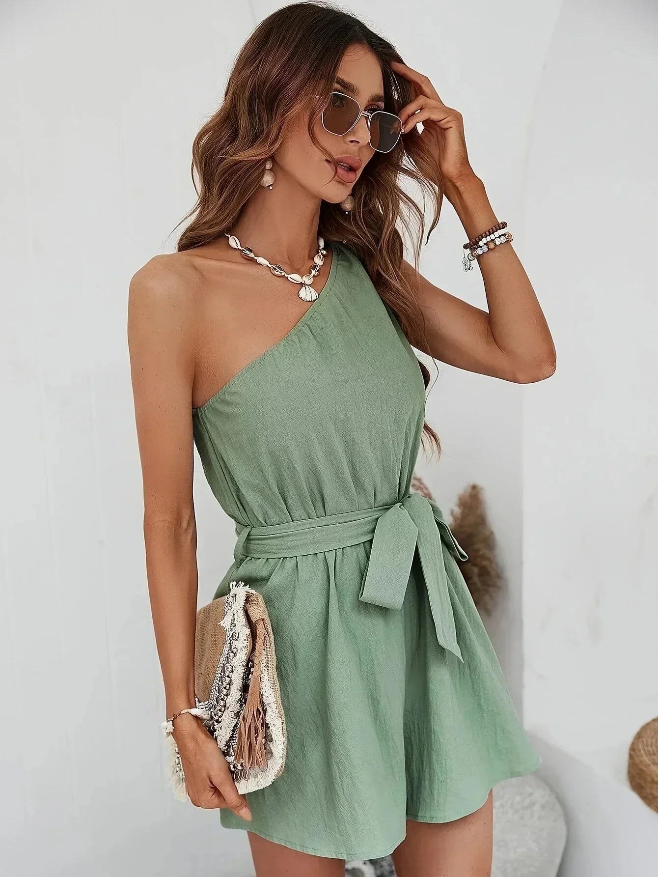 Jumpsuit New Style Sweet Retro Solid Color Casual Outfits Ladies Jumpsuit