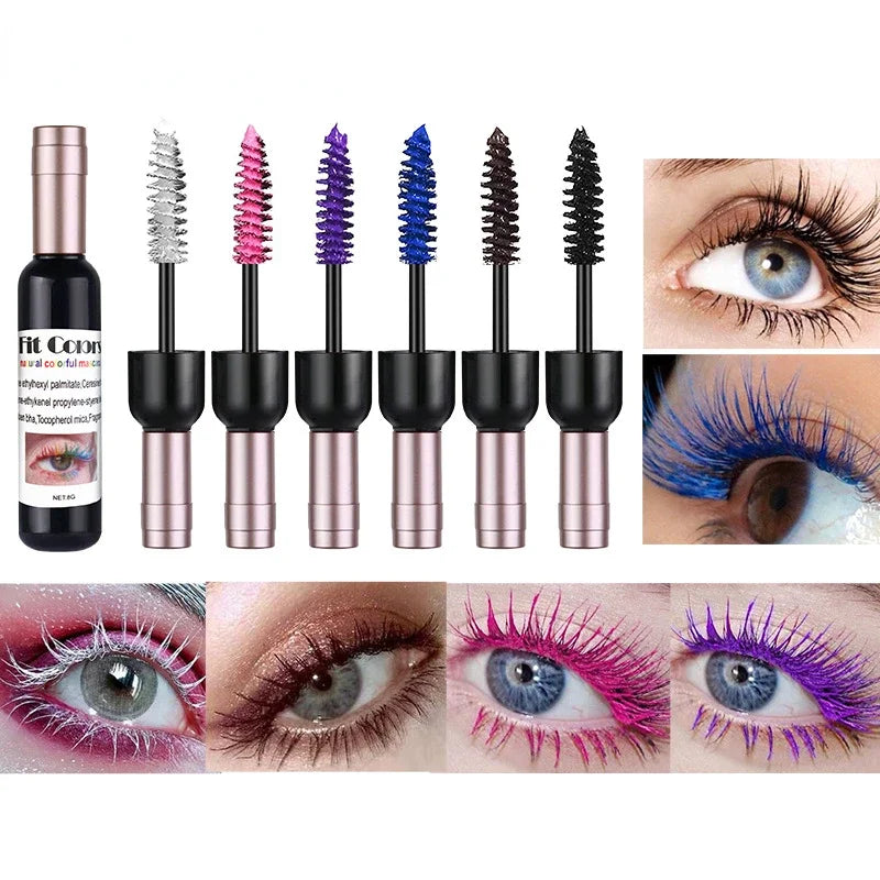 1PC Colorful Eyelash Mascara EyeLashes Extension Curling Lengthen White Purple