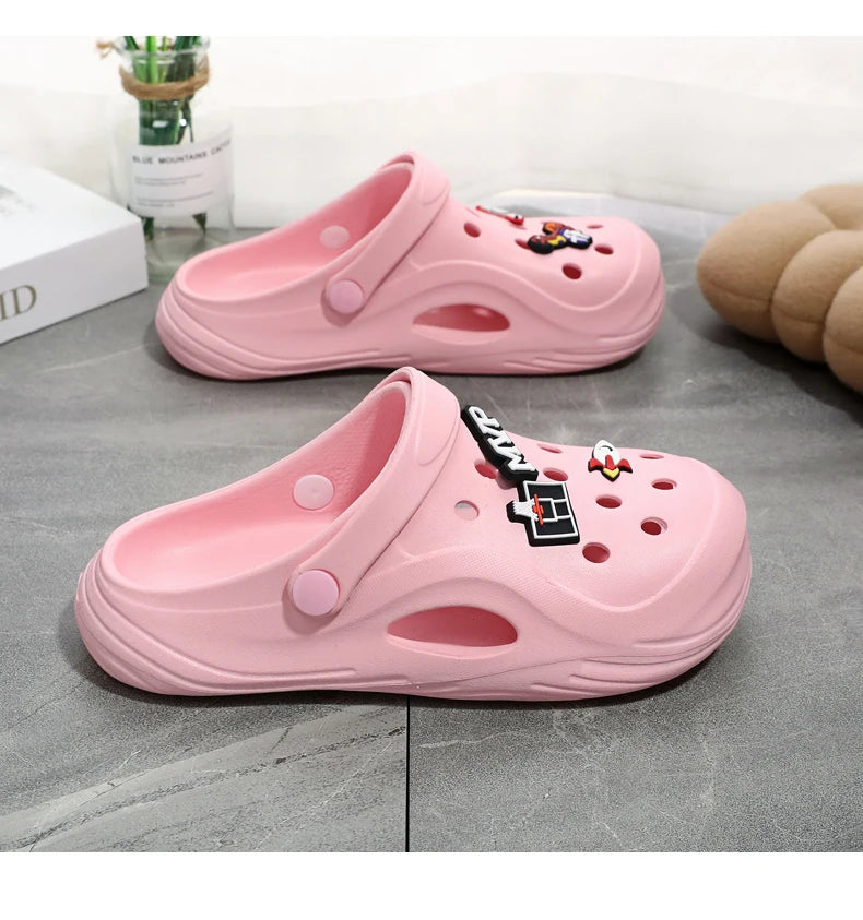 Boys summer garden shoes non-slip indoor soft soled beach sandals