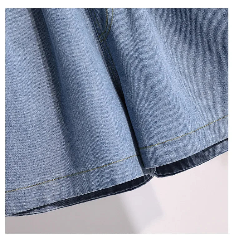 Plus Size Plus Size High Waist Wide Leg Hot Pants Women's Short Pants