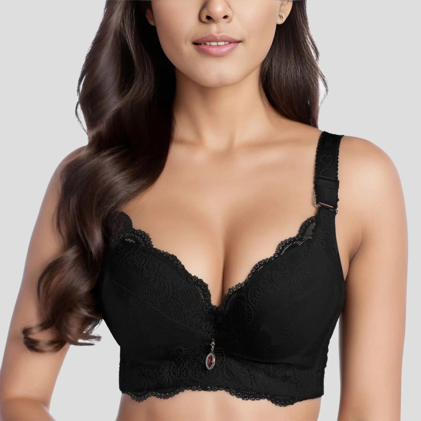 Womens Strapless Bras Padded Push Up Lace Bras