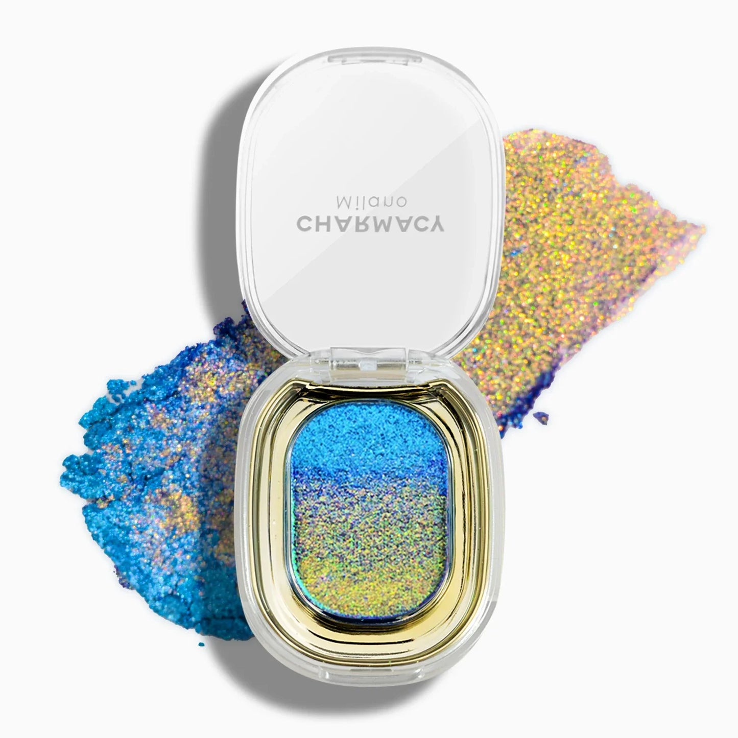 Multichrome Glitter Eyeshadow Palette High Pigmented Metallic Eyeshadow Color Shifting 01 BLUE OCEAN