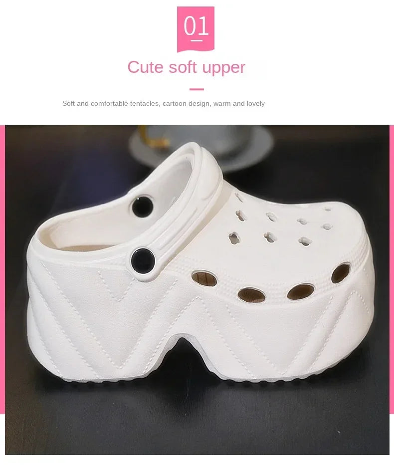 High Platform Fashion Clogs Shoes Women's Thick Bottom EVA Sandals