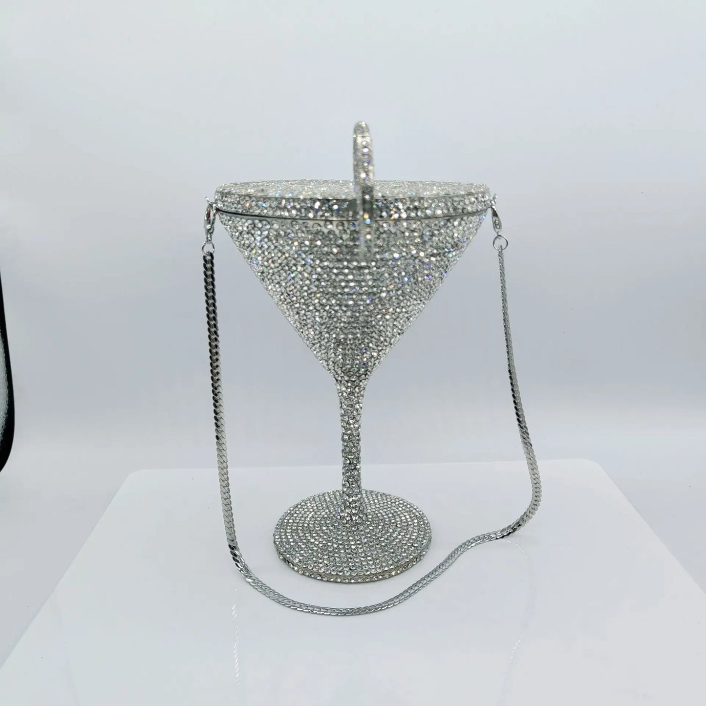 Jewels Martini purse Diamond Evening Purses Crystals Bridal Handbag Dinner Purses Rhinestone Party Clutch Bags