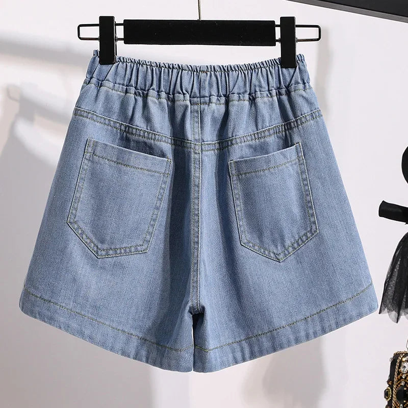 Plus Size Plus Size High Waist Wide Leg Hot Pants Women's Short Pants