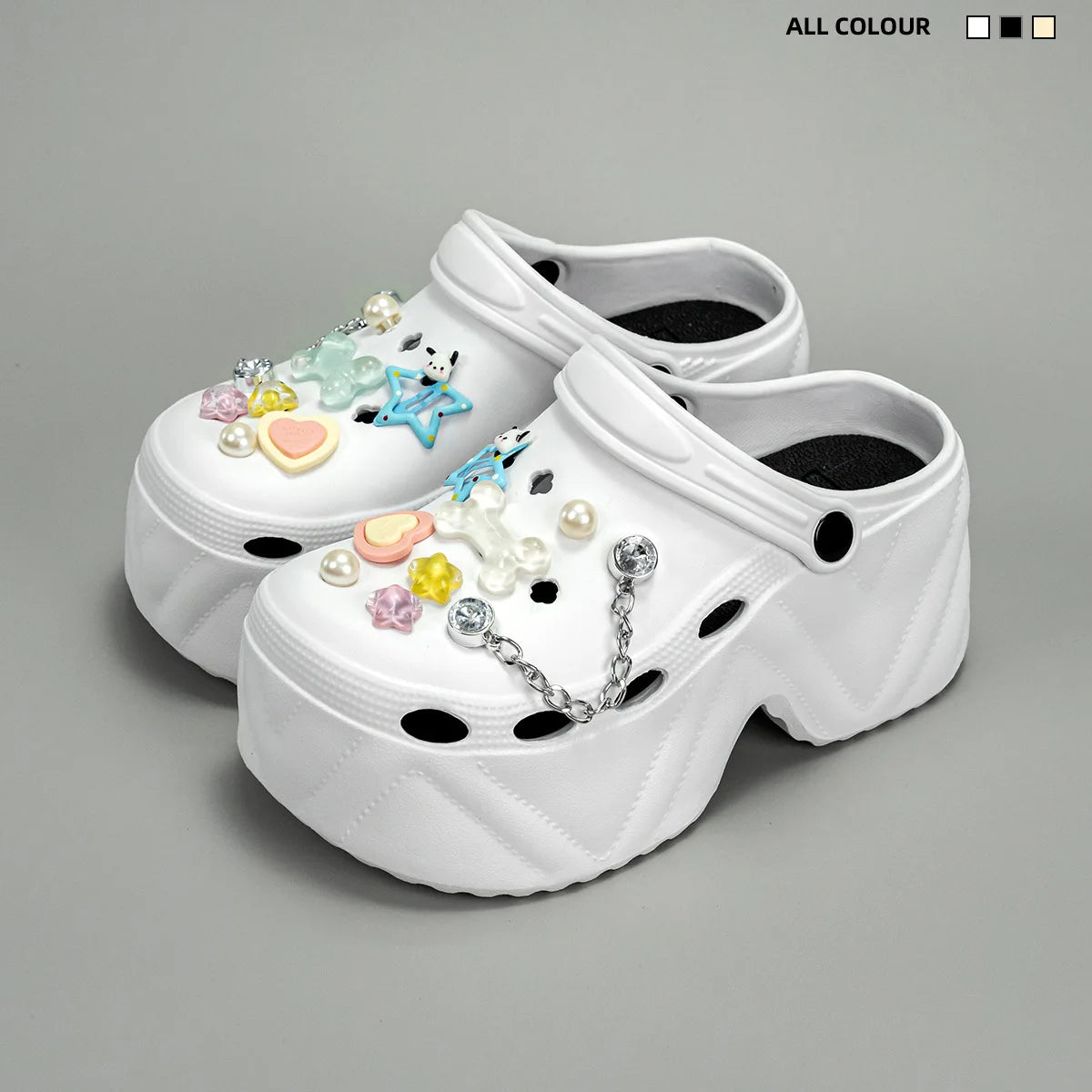 High Platform Fashion Clogs Shoes Women's Thick Bottom EVA Sandals