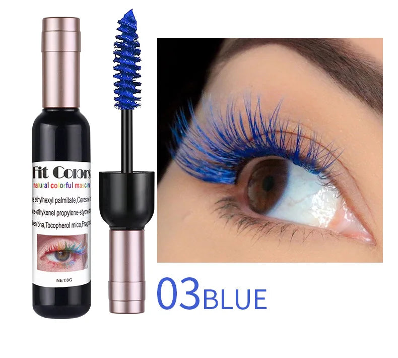 1PC Colorful Eyelash Mascara EyeLashes Extension Curling Lengthen White Purple