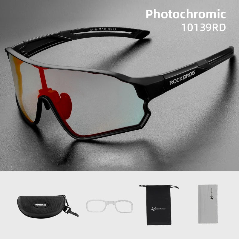 Photochromic MTB Road Bike Glasses UV400 Protection Sunglasses Ultra-light Sport Safe Eyewear Equipment