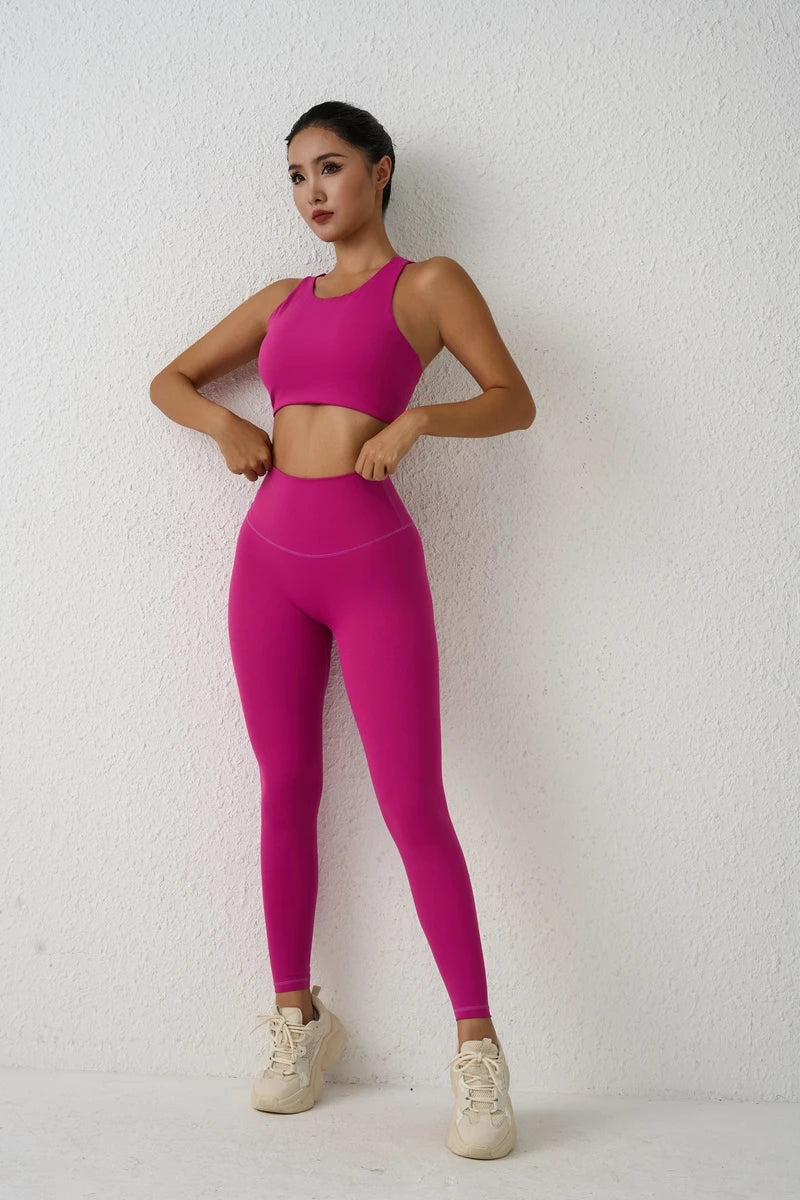 Backless Women Crop Top Fitness Solid Sports Bra Gym Shockproof