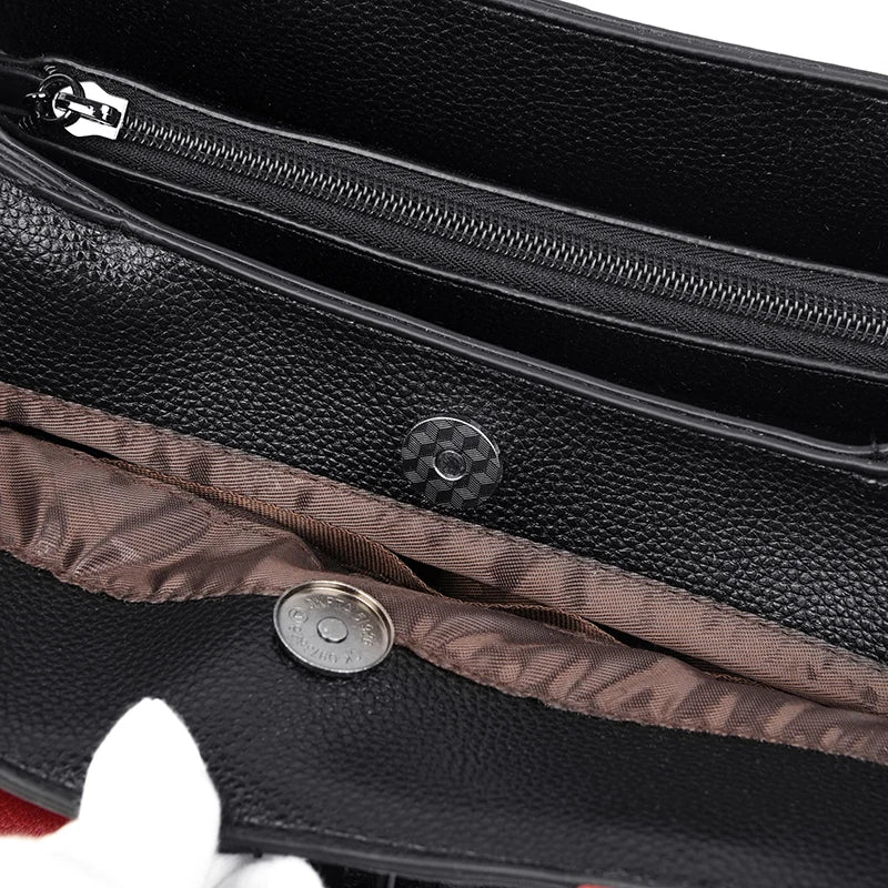 2-layer pockets Letter Printing Luxury Handbags Women Leather Bags Vintage Ladies Shoulder Crossbody Bags for Women Tote Bag
