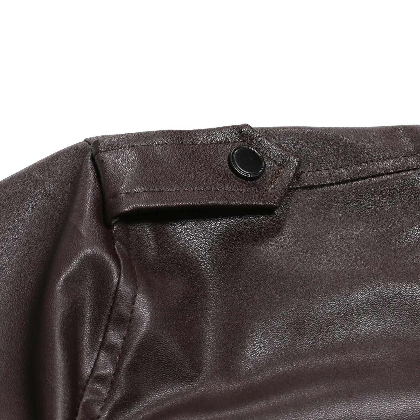 Jackets For Teens Coat Pocket Stand Faux Leather Men's Fashion