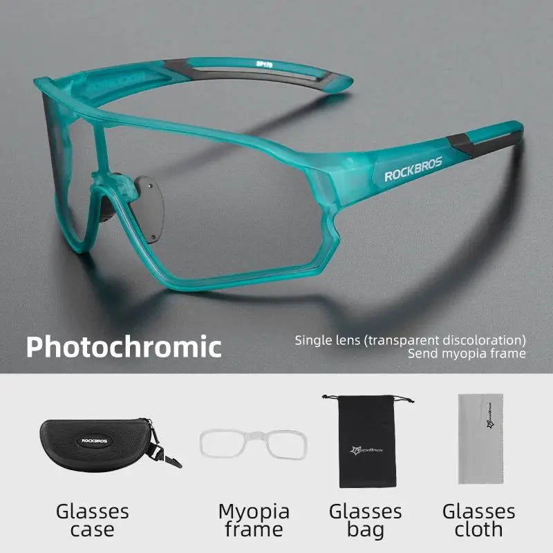 Photochromic MTB Road Bike Glasses UV400 Protection Sunglasses Ultra-light Sport Safe Eyewear Equipment
