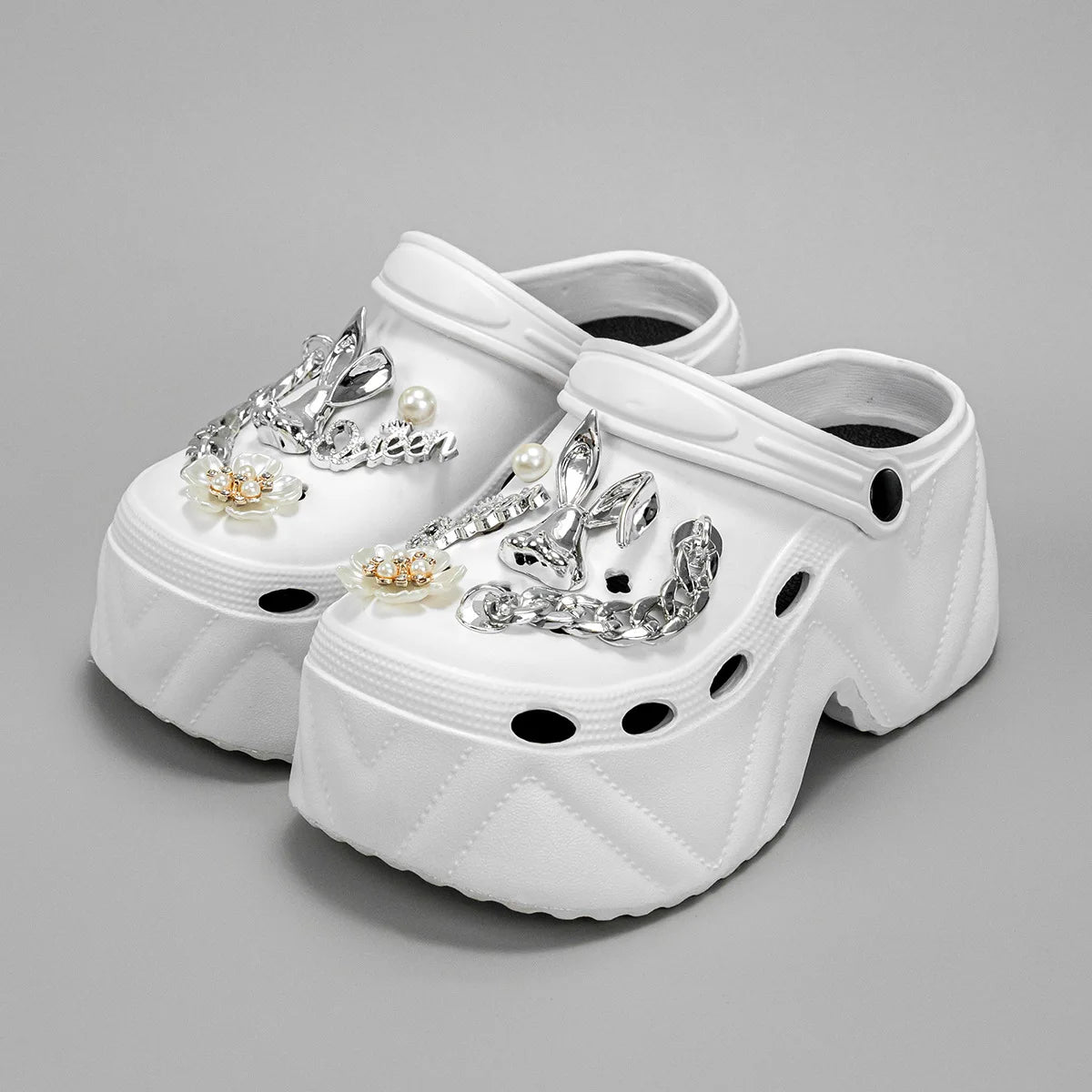High Platform Fashion Clogs Shoes Women's Thick Bottom EVA Sandals