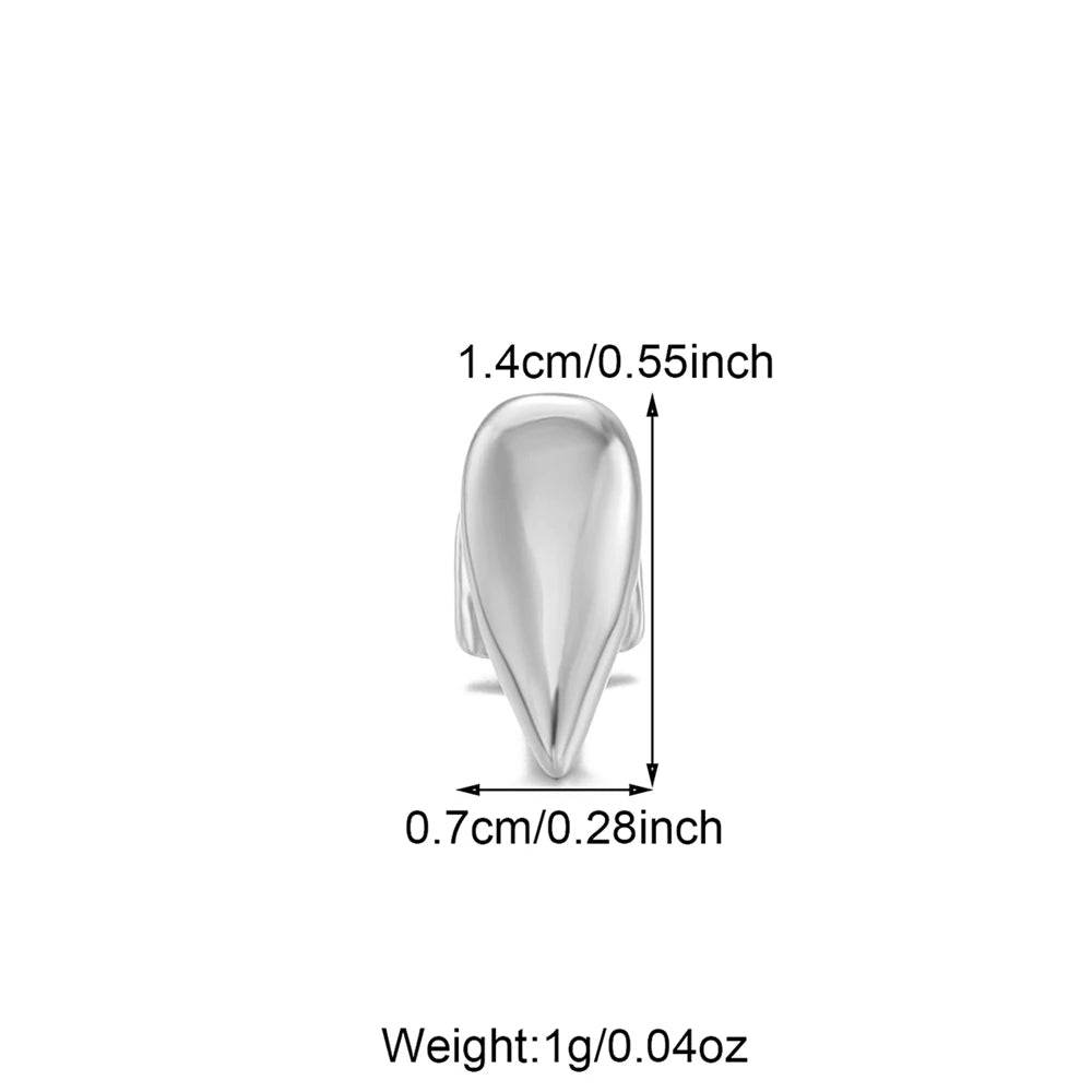 1PCS Hip Hop Single Teeth Grillz For Men Women Gold Silver Color Copper Grillz - Fashionqueene.com