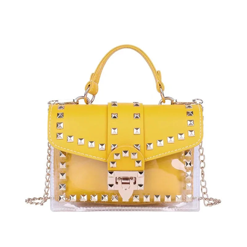 Women Studded Graffiti Crossbody Bags Fashion Shoulder Bag For Ladies High Quality