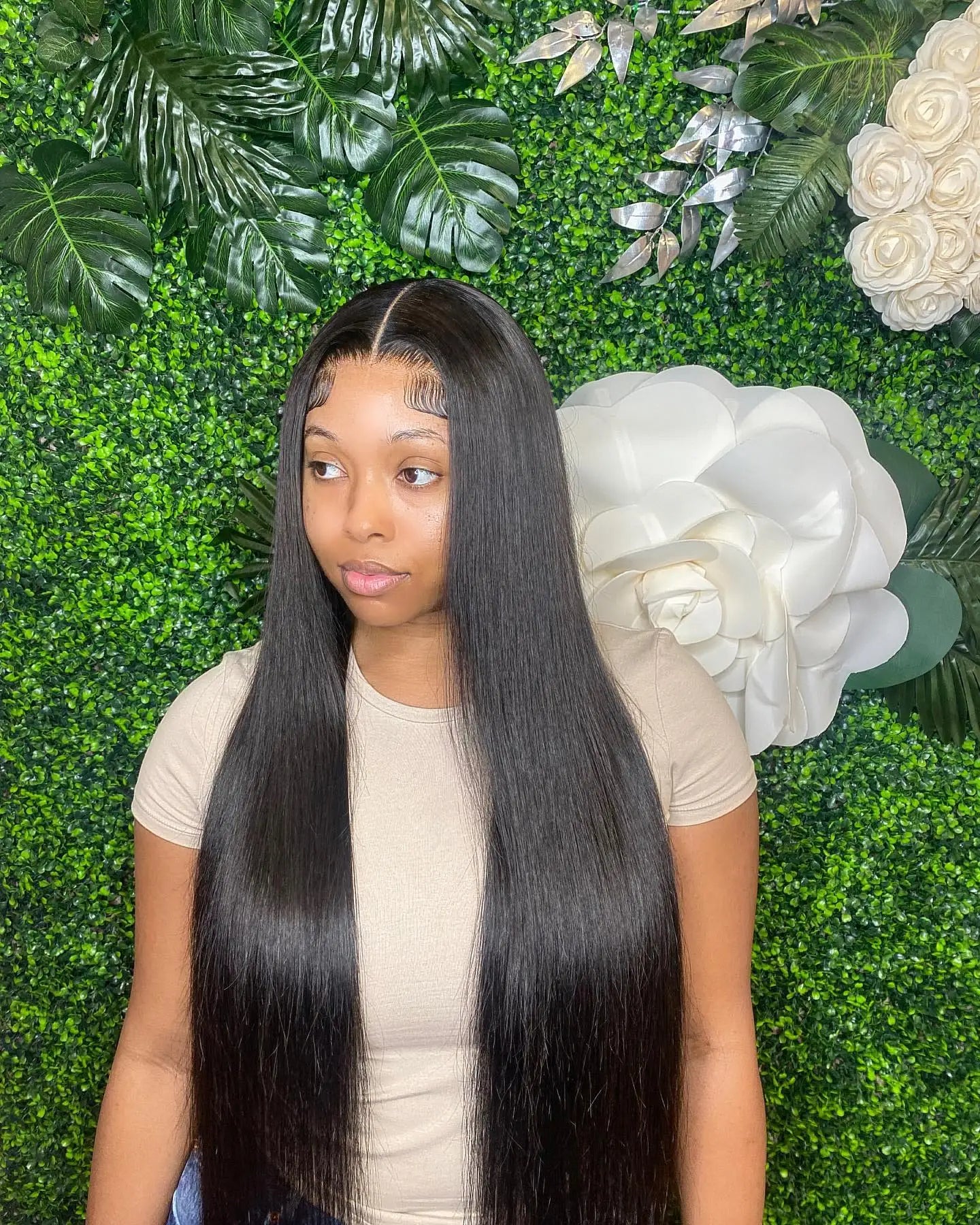 Pre Cut Glueless Wigs Human Hair Ready To Wear And Go Straight 13x6 HD Lace Frontal Wig Human Hair