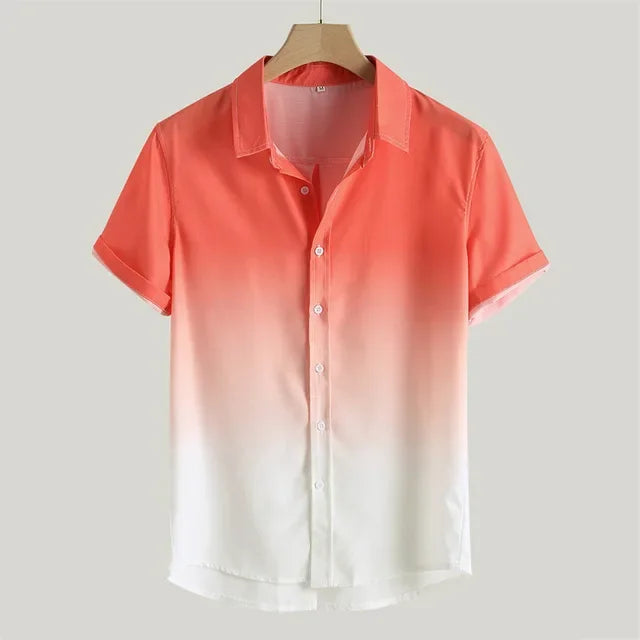 Red And Black Plaid Shirt Men Shirts Checkered Shirts Short Sleeve