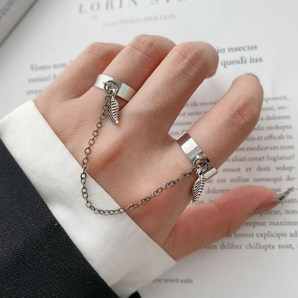 Tassel Chain Open Rings for Women Multi-layer Adjustable Finger Rings RI21Y0030 RI22Y0114 RI21Y0342 RI21Y0030-RI22Y0114-RI21Y0342-