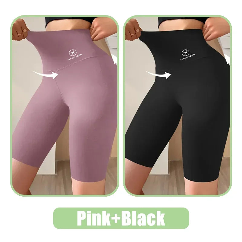 Seamless Women Sports Shorts High Waist Fitness Jogging Body Shaping Boxers Push Up Scrunch Butt Biker Slim Underwear