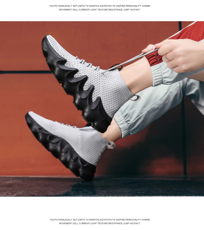 Mens High Top Fashion Sneakers Breathable Shoes Comfortable Sneakers Heighten Sports Shoes Men Lightweight