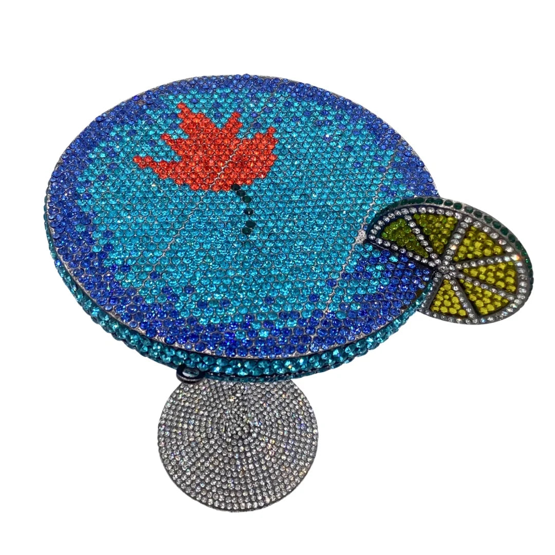 Jewels Martini purse Diamond Evening Purses Crystals Bridal Handbag Dinner Purses Rhinestone Party Clutch Bags