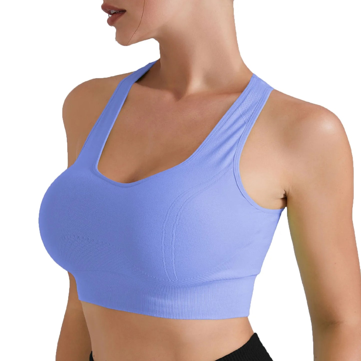 Women Sports Underwear Tight Gym Workout Crop Top Yoga Vest ShockproofSports Bra