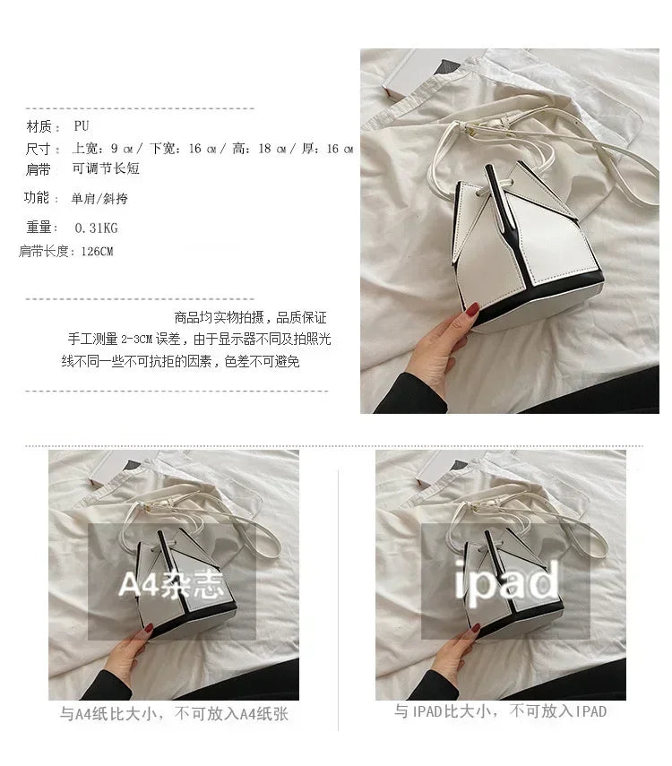 Women's Foldable Bag Multifunctional Messenger Bag Portable Bag High Quality