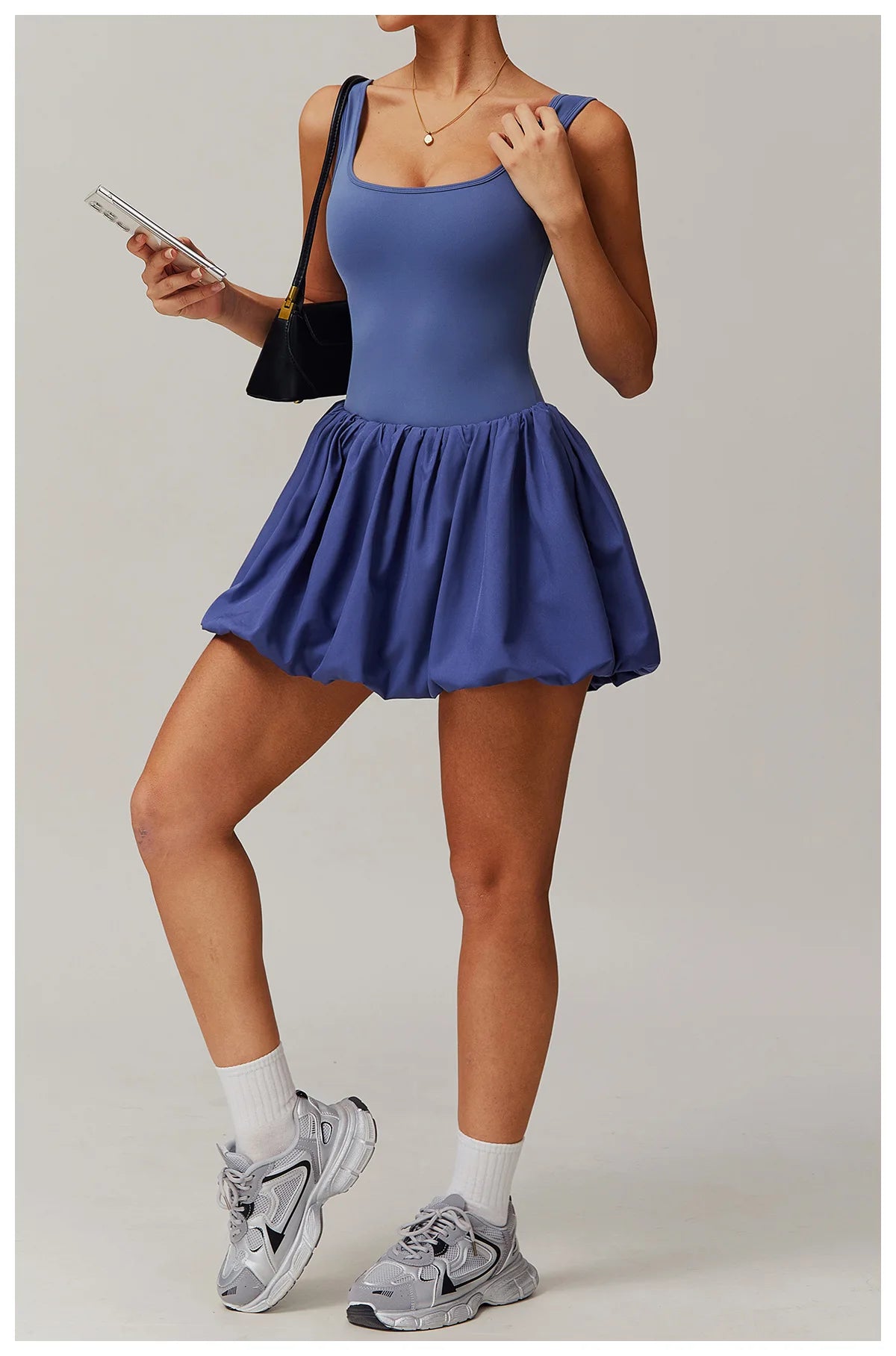 2024 New Women Yoga Anti Glare One-Piece Jumpsuit Dance Ballet Sports Dress Gym Push up Running Tennis Sports