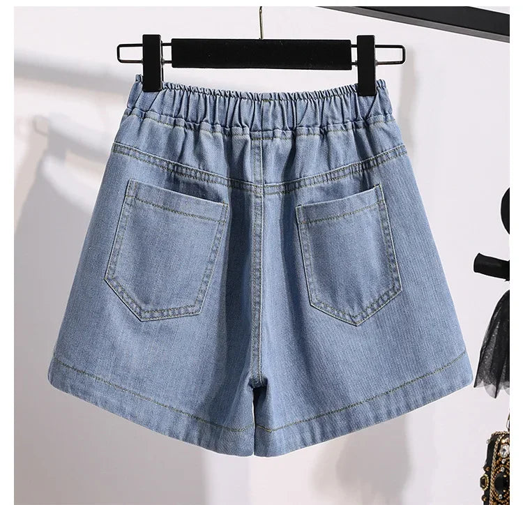 Plus Size Plus Size High Waist Wide Leg Hot Pants Women's Short Pants