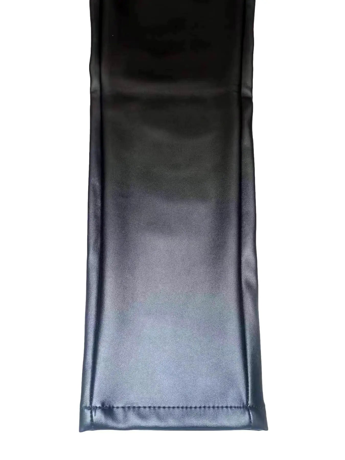 Men's Gothic Rock Punk Biker Slim Faux PU Leather Patchwork Studded Stretch Trousers