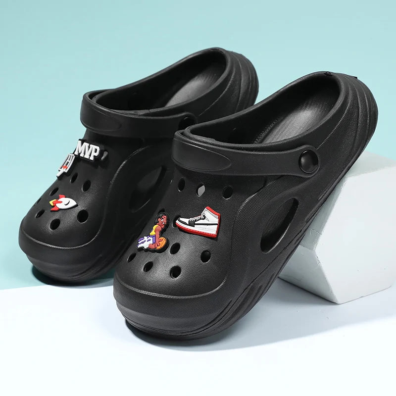 Boys summer garden shoes non-slip indoor soft soled beach sandals