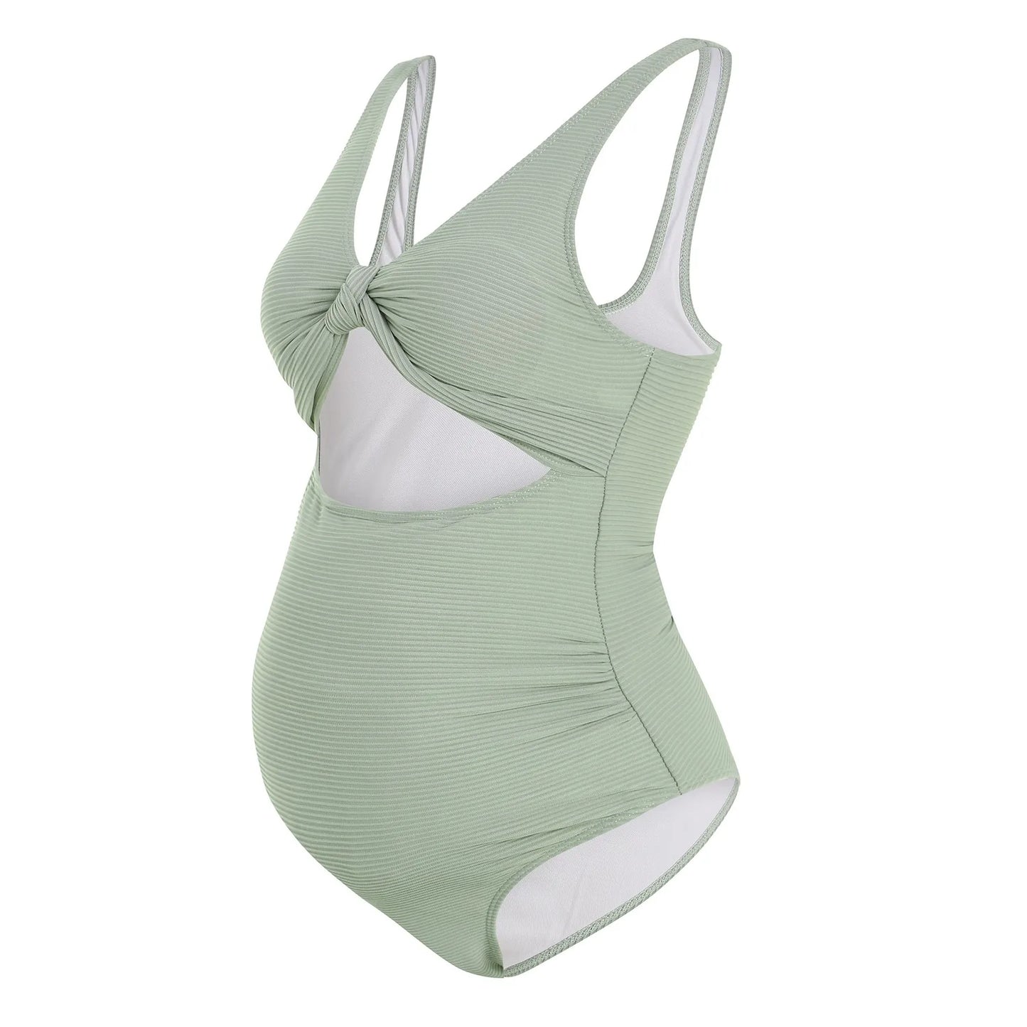 Pregnant Women's New Solid Color Split Swimsuit