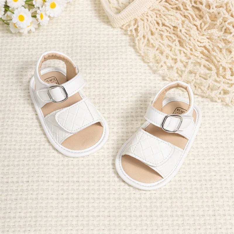 Cute Baby Girl Sandals Stylish and Comfortable PU Leather Non-slip Toddler Shoes
