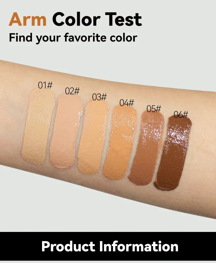 Concealer Matte Foundation BB Cream Oil Control Pre-Makeup Primer Natural Waterproof and Long-lasting 06 04