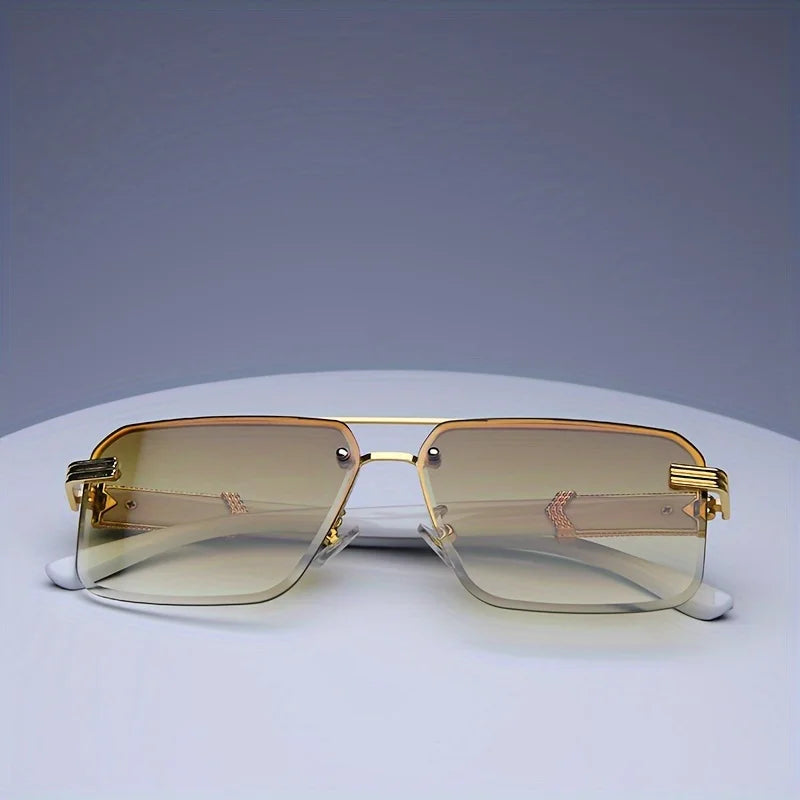 Populare Frameless Sun Glasses Male Female Classic Small Square Summer Traveling Shades