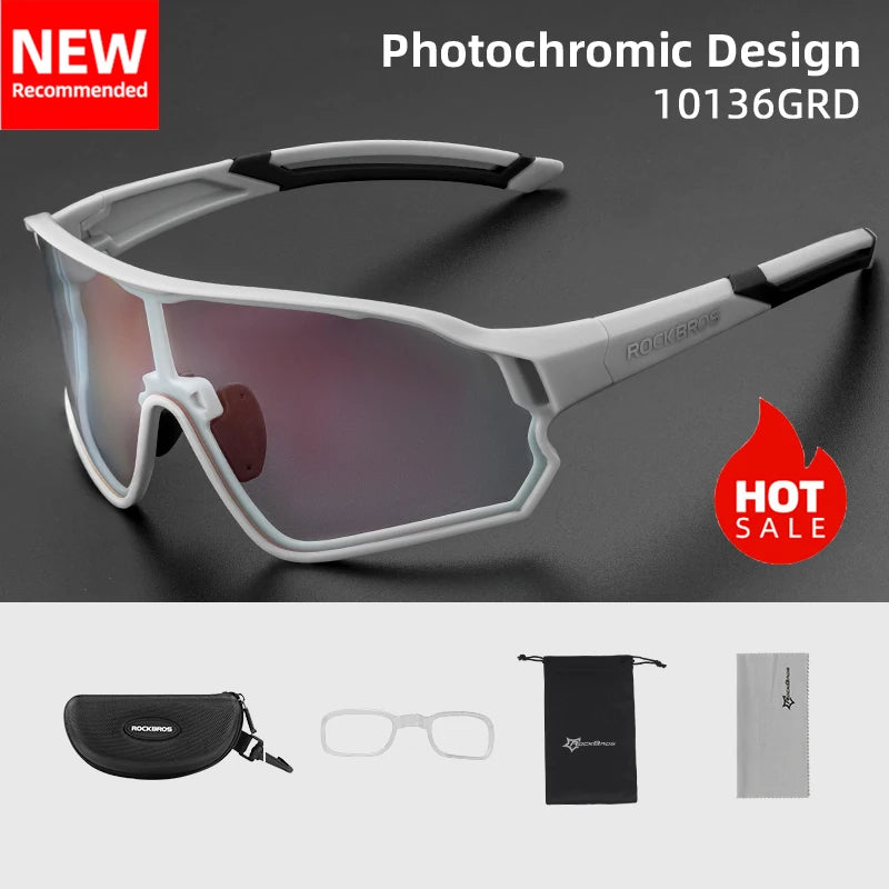 Photochromic MTB Road Bike Glasses UV400 Protection Sunglasses Ultra-light Sport Safe Eyewear Equipment