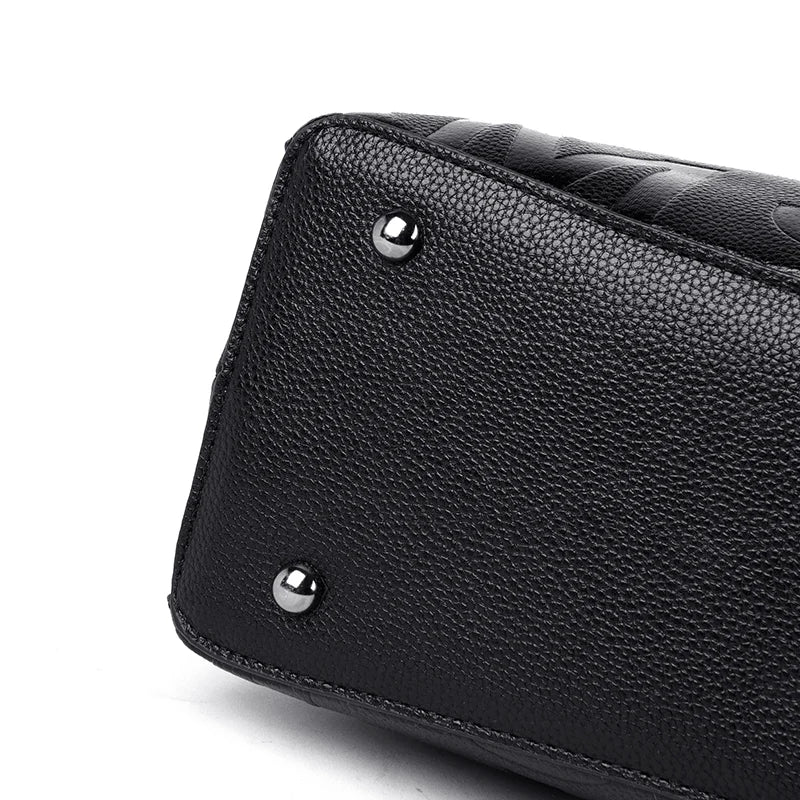 2-layer pockets Letter Printing Luxury Handbags Women Leather Bags Vintage Ladies Shoulder Crossbody Bags for Women Tote Bag