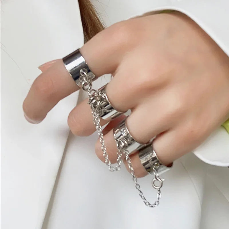 Tassel Chain Open Rings for Women Multi-layer Adjustable Finger Rings RI21Y0030 RI22Y0114 RI21Y0342 RI21Y0030-RI22Y0114-RI21Y0342-