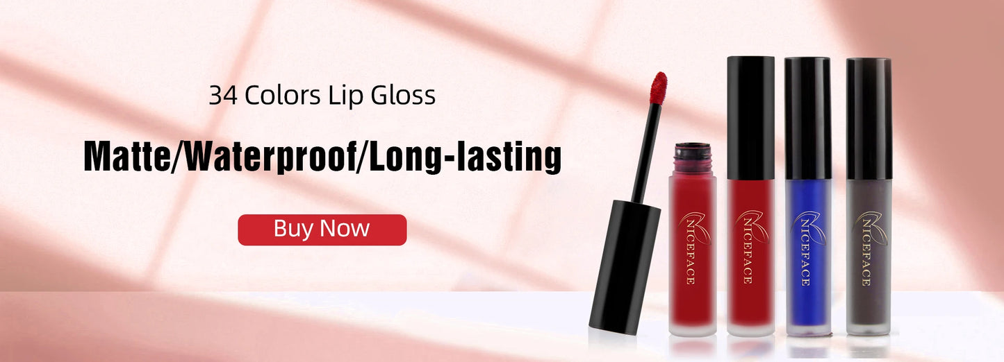 Hot Velvet Matte Nude Lip Gloss Sexy Long Lasting Non-stick Cup Nude Red Liquid Lipstick Waterproof 1 3