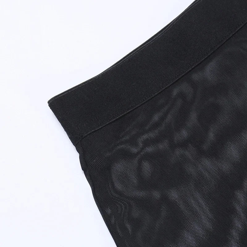 Harajuku Punk Black Hollow Out Skirt Goth Grunge Patchwork Eyelet Split Long 23101-22033 / S 23101-22033 / L 23101-22033 / XL 23101-22033 / S-23101-22033 / L-23101-22033 / XL-23101-22033 / M-